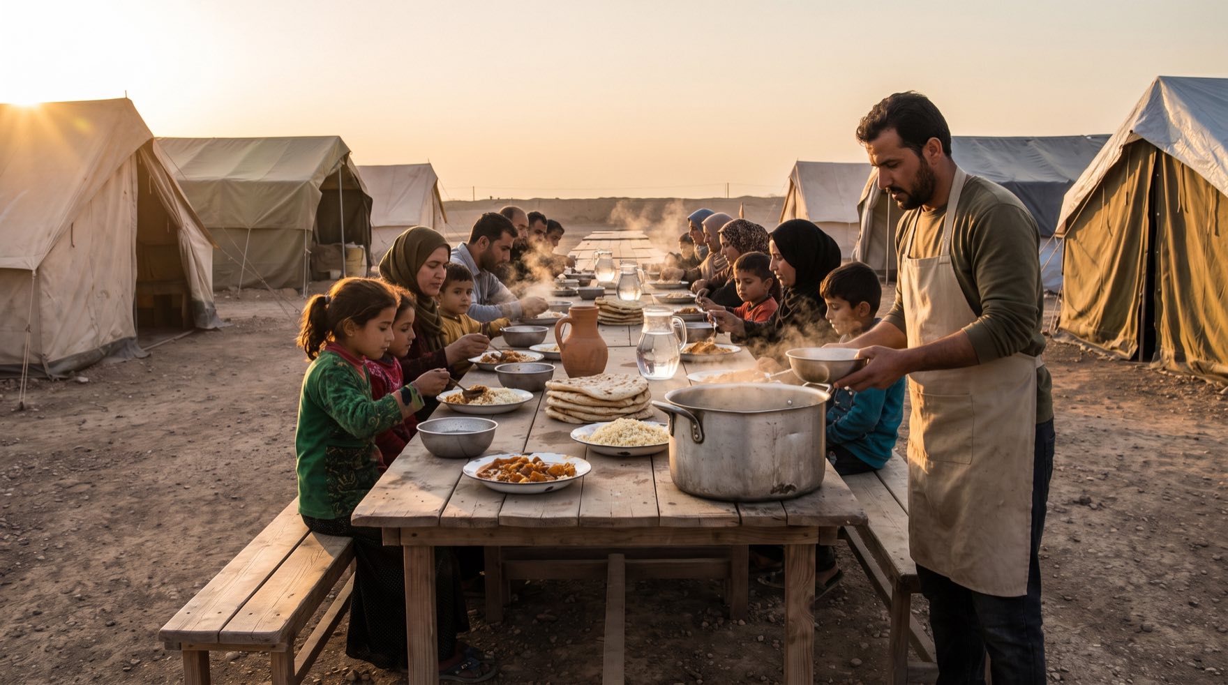 Gazze’de Bir Sofra Kurun — Sofra kurulduktan sonra